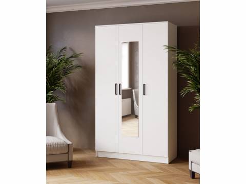 Шкаф комбинированный Ларс 1200 мм белый