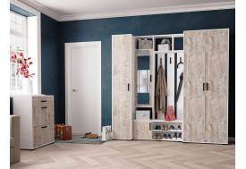 Прихожая Бриз белый/дуб юкон