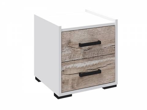 Тумба прикроватная Соната белый-дуб юкон