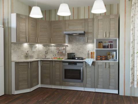 Кухонный гарнитур Лира гранд прайм 2600х1400 мм