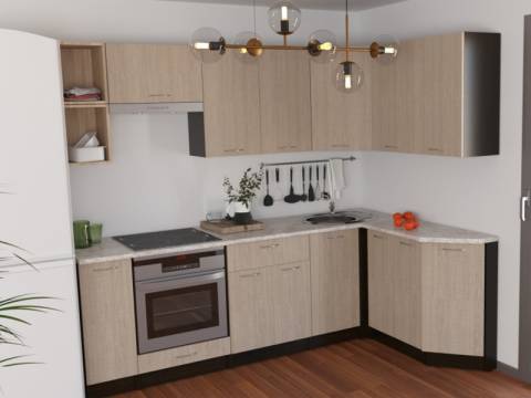 Кухонный гарнитур Надежда прайм 5 2300х1500 мм