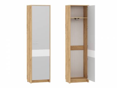 Шкаф для одежды Нортон НМ 013.12 Серый Камень, Дуб Крафт Золотойv