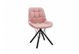 Стул Лира паутинка пудровый, черные ножки