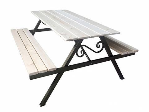 Стол с лавками 1500