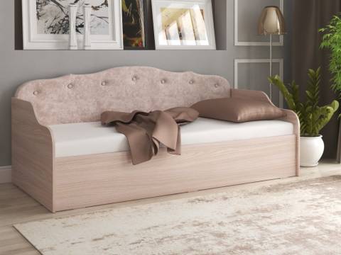 Диван-кровать Юниор Тип 3 с подъемным механизмом мягкая спинка светлая