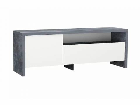 Тумба Некст-4 Камень Темный/Белый