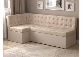 Скамья угловая со спальным местом Олимп Микровелюр бежевый