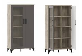 Шкаф комбинированный Марсель НМ 013.52 фасад Софт Графит