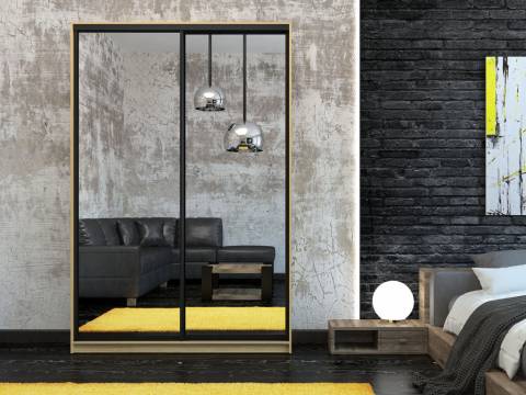 Шкаф-купе Лофт Шк16-47 1600 глубина 470 фасад зеркало