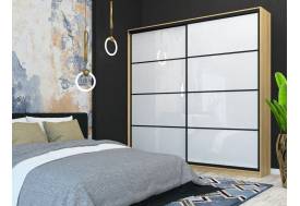 Шкаф-купе Лофт Шк24-47 2400 глубина 470 фасад МДФ белый глянец 3г