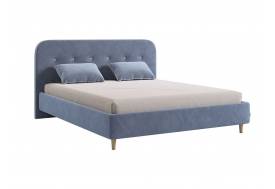 Кровать 1600 Лео велюр топаз