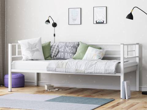 Кровать металлическая Лорка Белый