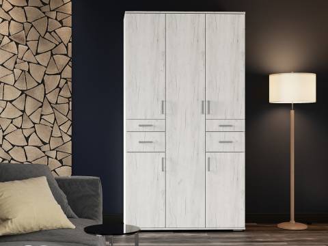 Шкаф Нельсон 2 Дуб Крафт Белый