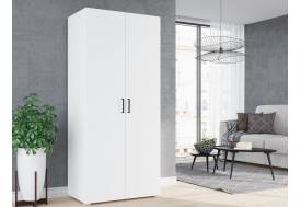 Шкаф двухстворчатый Victor Белый