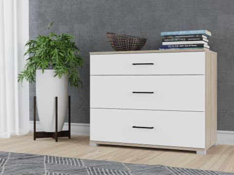 Комод Victor Сонома-Белый