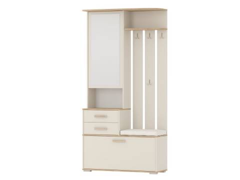 Прихожая Домино 2-3431 Дуб Крафт Золотой / Сатин