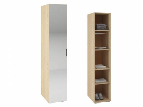 Шкаф-пенал Норд П-400 с зеркалом дуб сонома