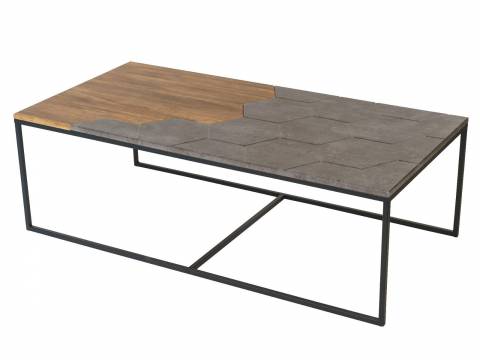 Стол журнальный Китч Дуб американский/серый бетон