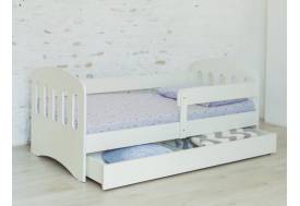 Кровать Малыш с ящиком белая