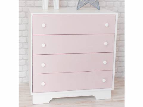 Комод 3 ящика Облако розовый