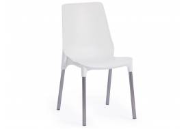 Стул Genius mod 75 белый/ножки хром