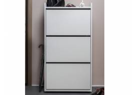 Обувница MODUL 3-х секционная Белый тиснение