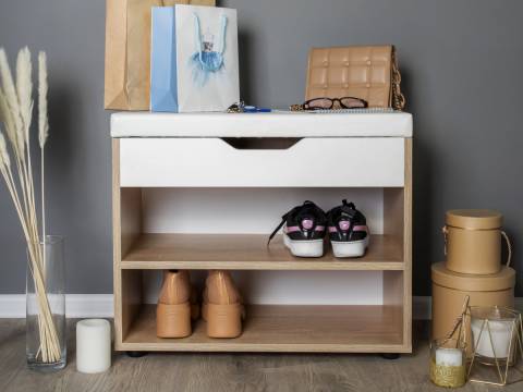 Обувница Liga с откидной крышкой 615 Дуб сонома