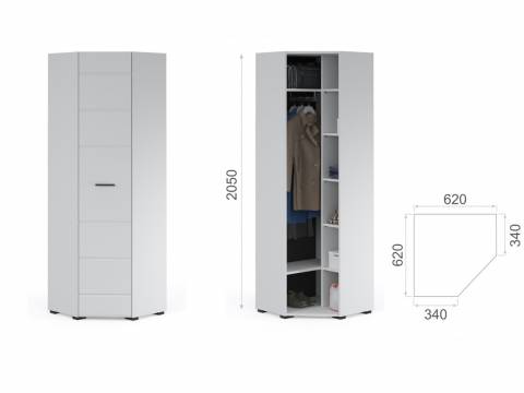 Шкаф угловой Йорк в прихожую Йорк