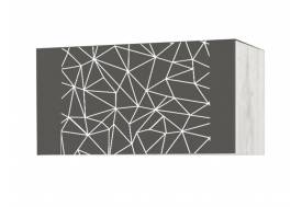 Полка подвесная фасад с рисунком НКМ Кент-1 секция №20