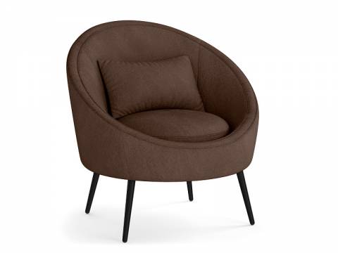 Кресло для отдыха Каро велюр барни шоколад