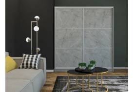 Шкаф-купе Юлия 2000 тройной ЛДСП Каспий светлый