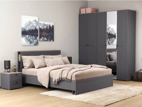 Спальня Остин Серый Графит