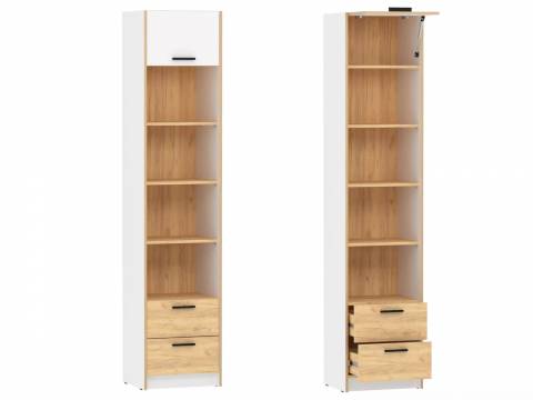 Шкаф-пенал Оттавия НМ 014.06 Белый Фасадный