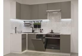 Кухонный гарнитур арт 24 Лайн Обсидиан 1000х2450 мм