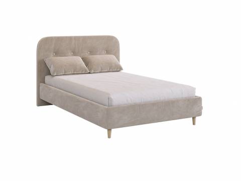 Кровать 1200 Лео велюр латте