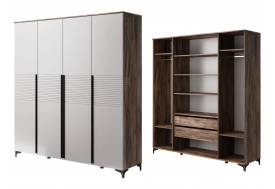 Шкаф ШР-4 Брента Таксус-Жемчуг