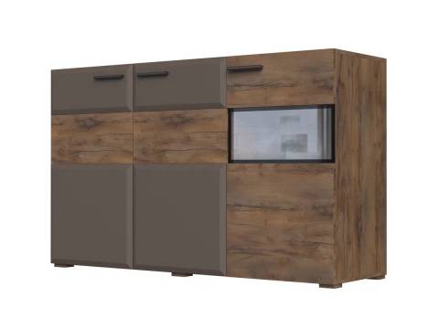 Тумба 3 двери 1500 Рио Смоки Soft touch