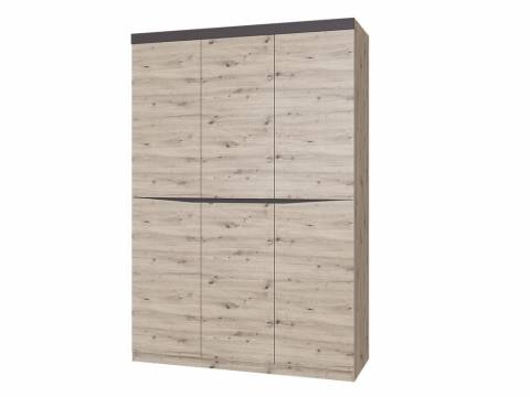Шкаф ШР-3 без зеркала Тиана Дуб Бонифаций/Вольфрам