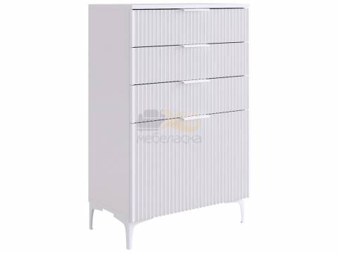 Комод Зефир белое дерево/белый