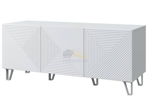 Тумба под ТВ Солана белый/белый снег