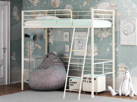 Кровать чердак Севилья 5.01 Слоновая кость