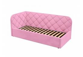 Кровать-софа Комфорт-1 Левая Ромб с ПМ велюр Магия 25