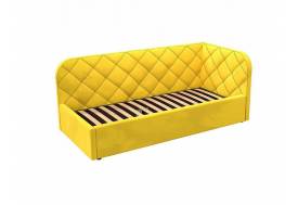 Кровать-софа Комфорт-1 Правая Ромб с ПМ велюр Магия 86