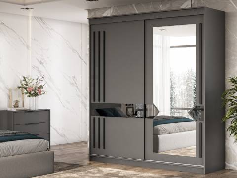 Шкаф-купе №25 Блэк ЛАЙТ