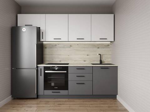 Кухонный гарнитур Меренга 2550 МДФ