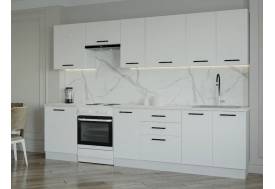 Кухонный гарнитур Белый Глянец 3000 МДФ