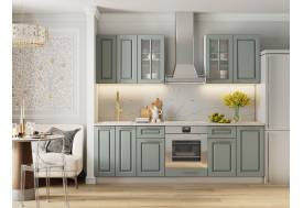 Кухонный гарнитур Грин Грей Софт 2400 мм