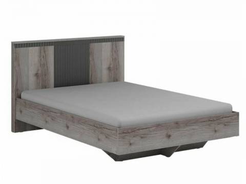 Кровать на цоколе 1400 Ольга 3 дуб делано