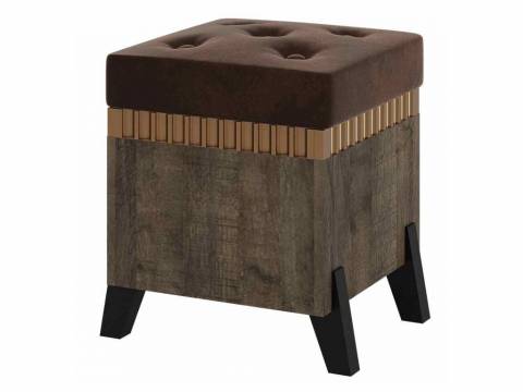 Пуфик с ножками Ольга 3 дуб коми