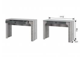 Стол туалетный Ольга 3 дуб коми